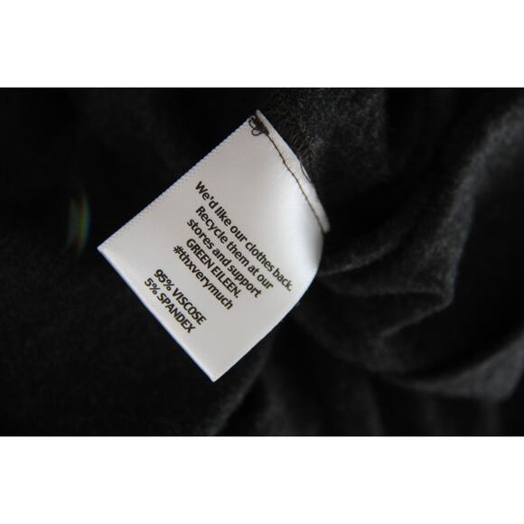 Eileen Fisher Gray Stretch Jersey Zip Front Long Sweater Jacket XL - Picture 5 of 5